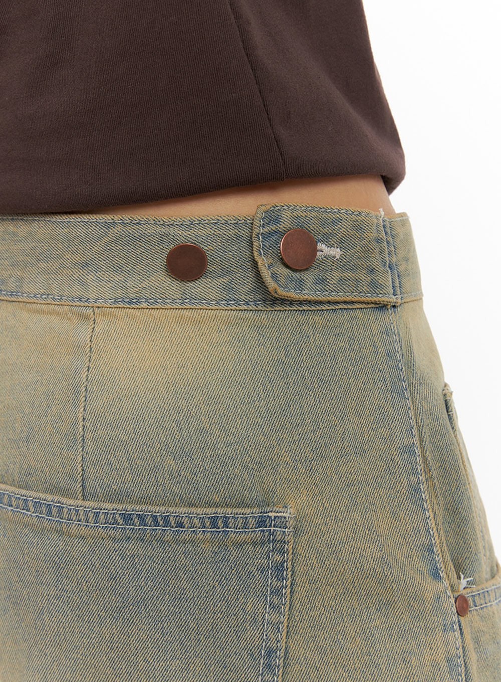 Vintage Washed Baggy Jorts IY410