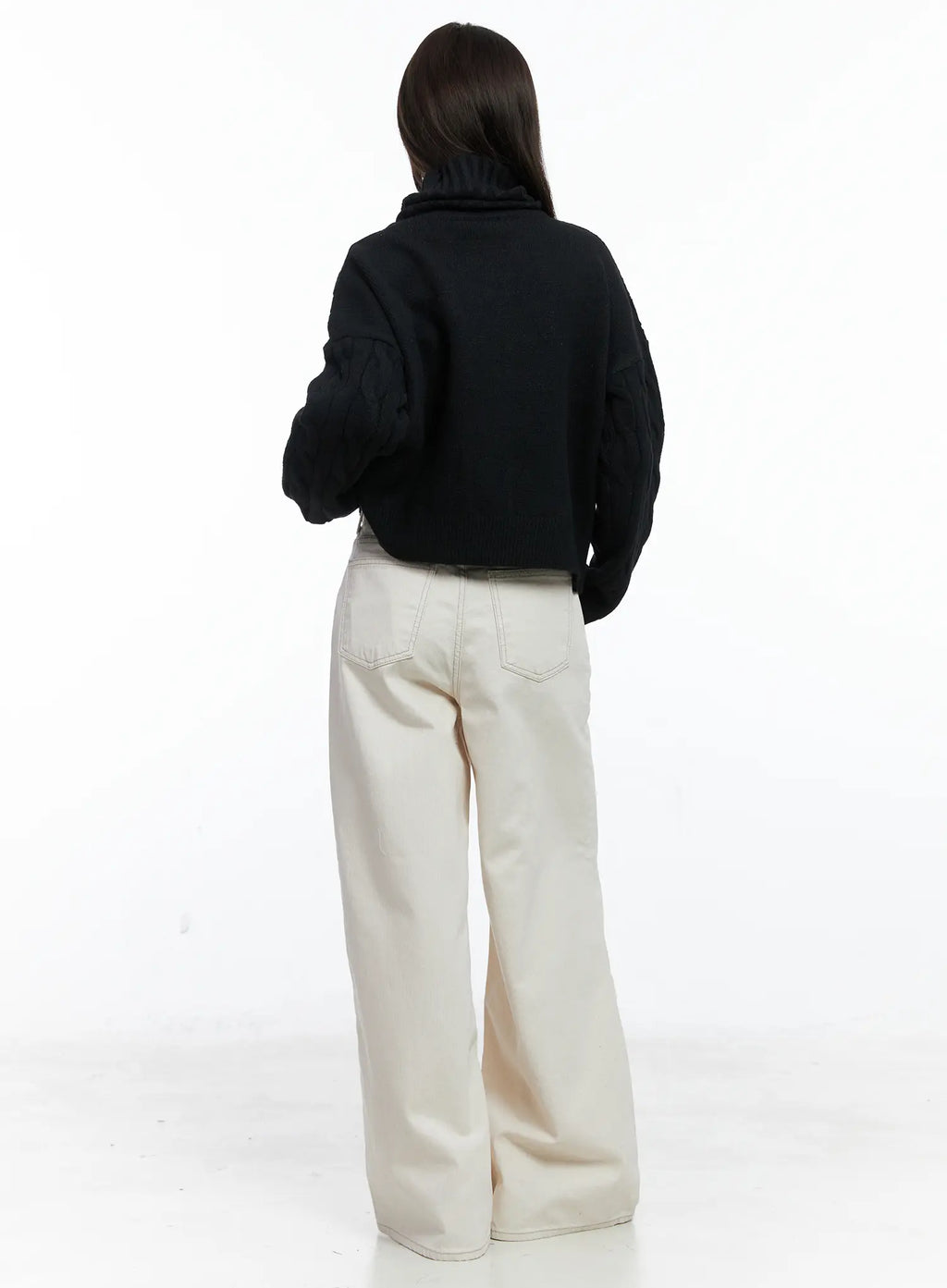 Cable Knit Turtleneck Sweater CO503