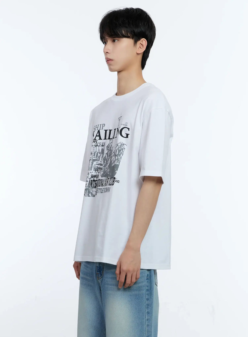 Men's Sailing Graphic T-Shirt IL529