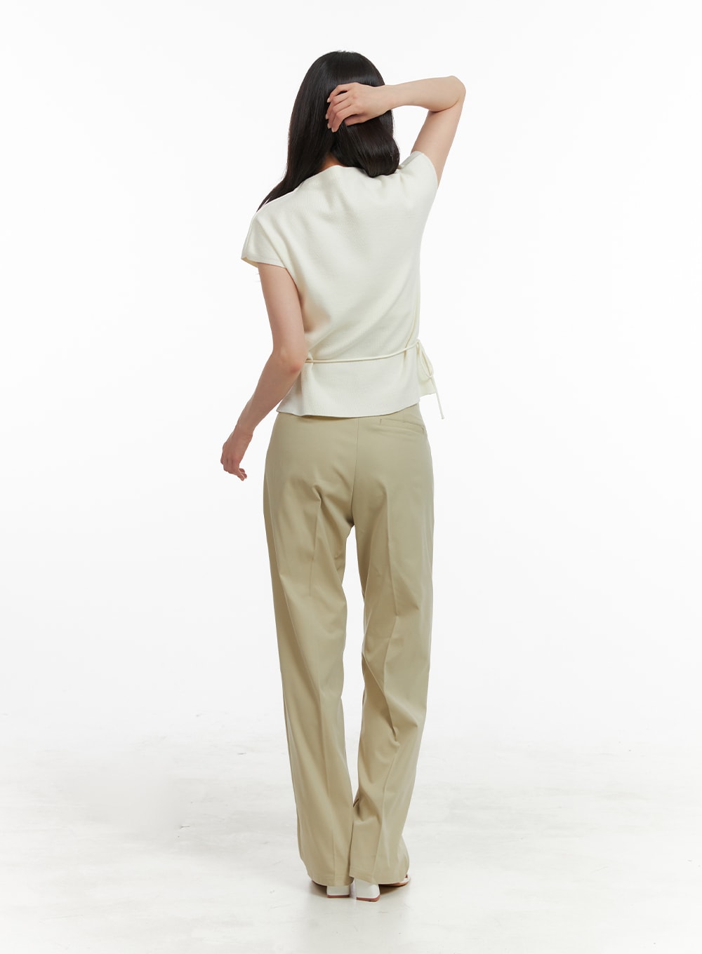 Pintuck Straight Fit Trousers OA419