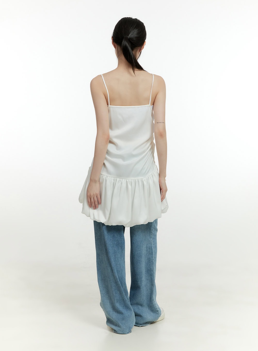 Bess Washed Denim Baggy Jeans CG413