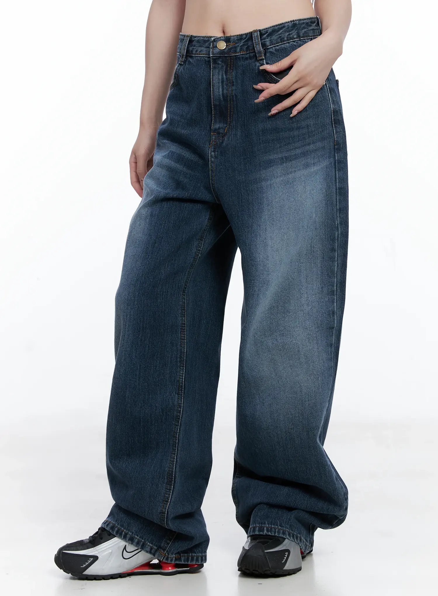 Beny Washed Wide‑Leg Jeans CC1908