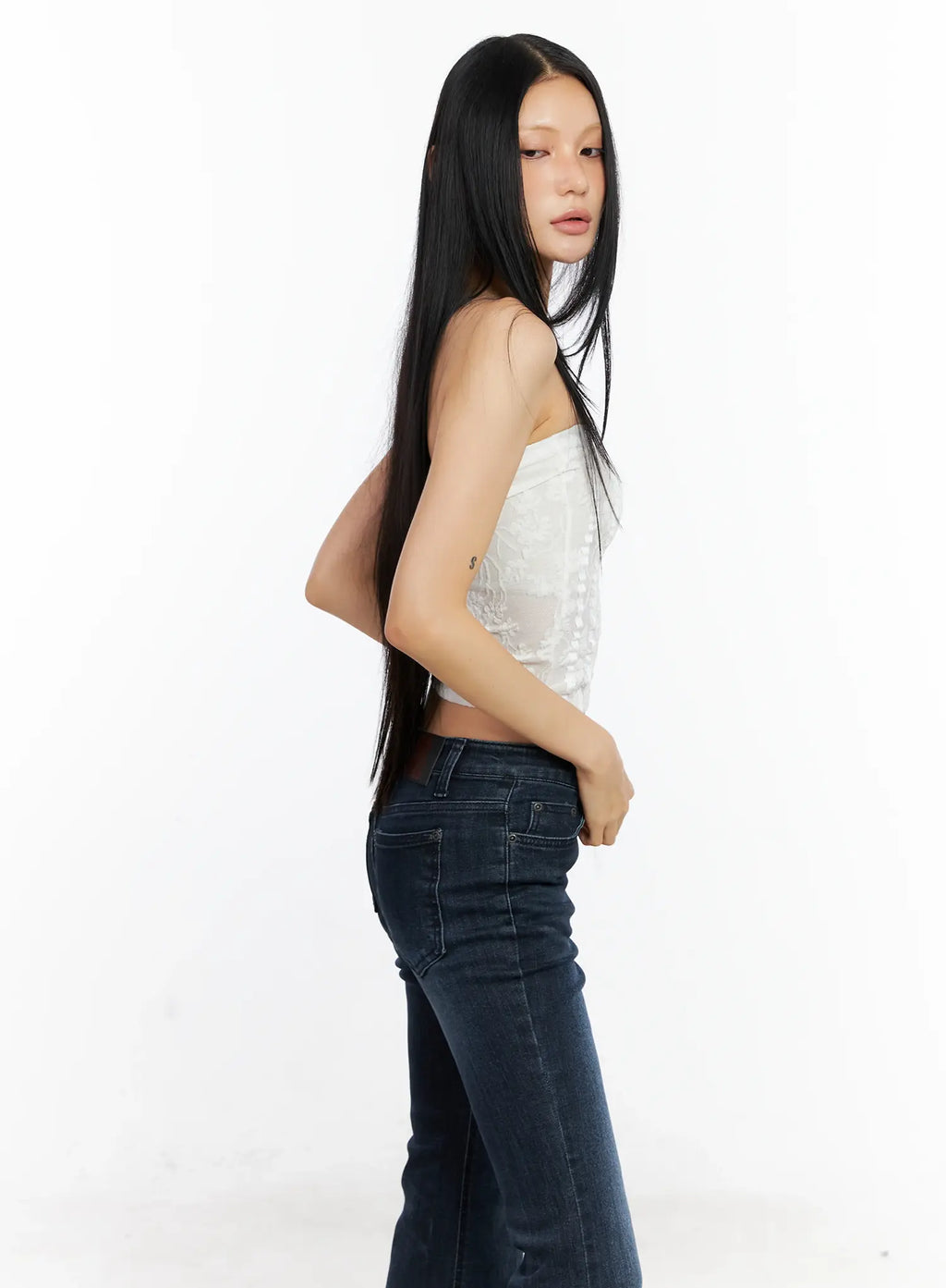 Floral Lace Tube Top CL529