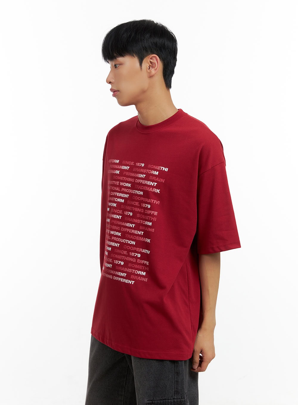 Men's Lettering Cotton T-Shirt CL429