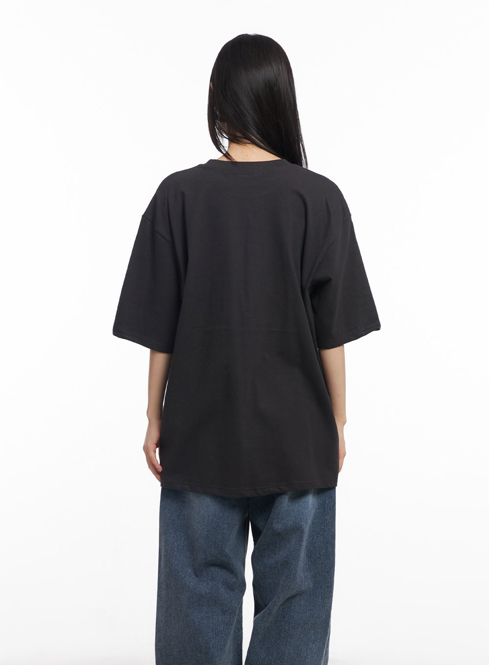 Cotton Graphic Oversized Tee CY514