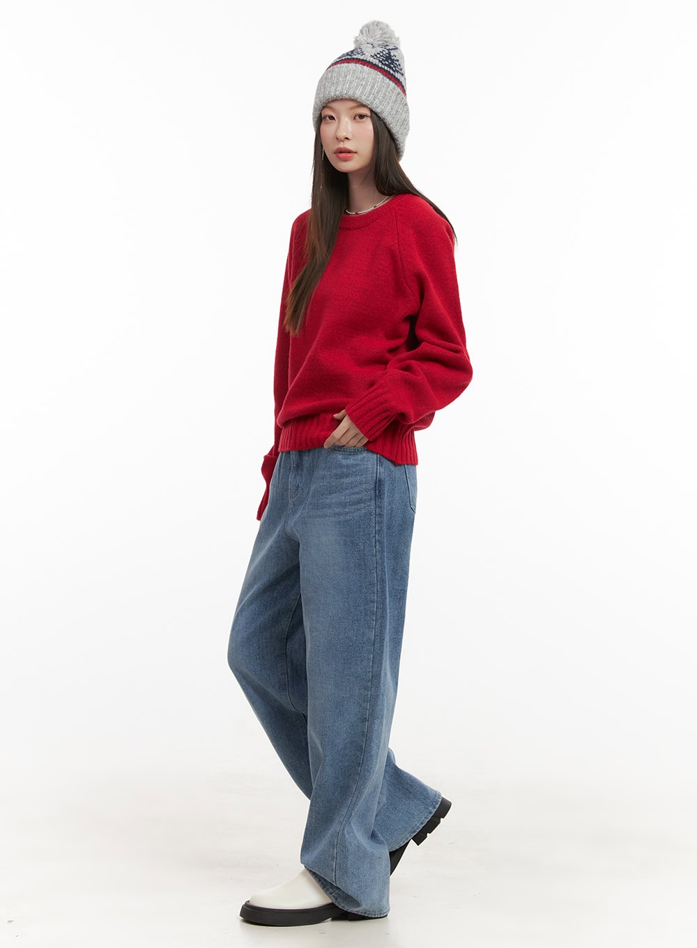 Mandy Washed Wide Leg Jeans OD418