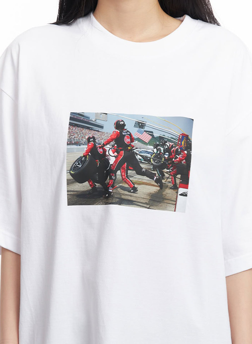 Casual Cotton Graphic Oversize T-Shirt IY529