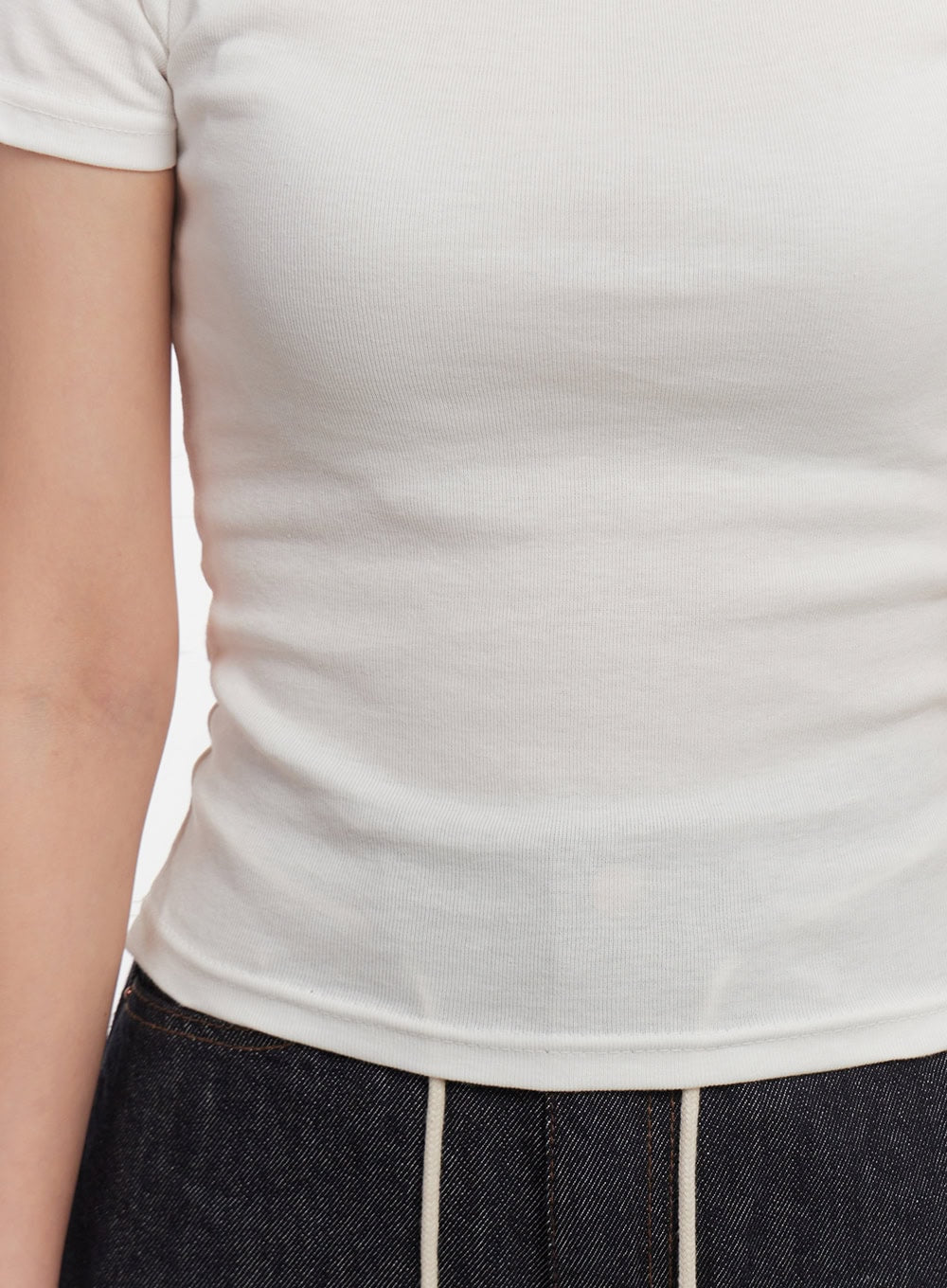 Essential Boat-Neck Cotton Top IA524