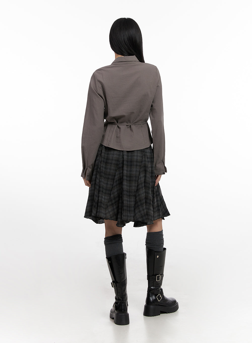 Cotton Strap Collar Shirt CN426