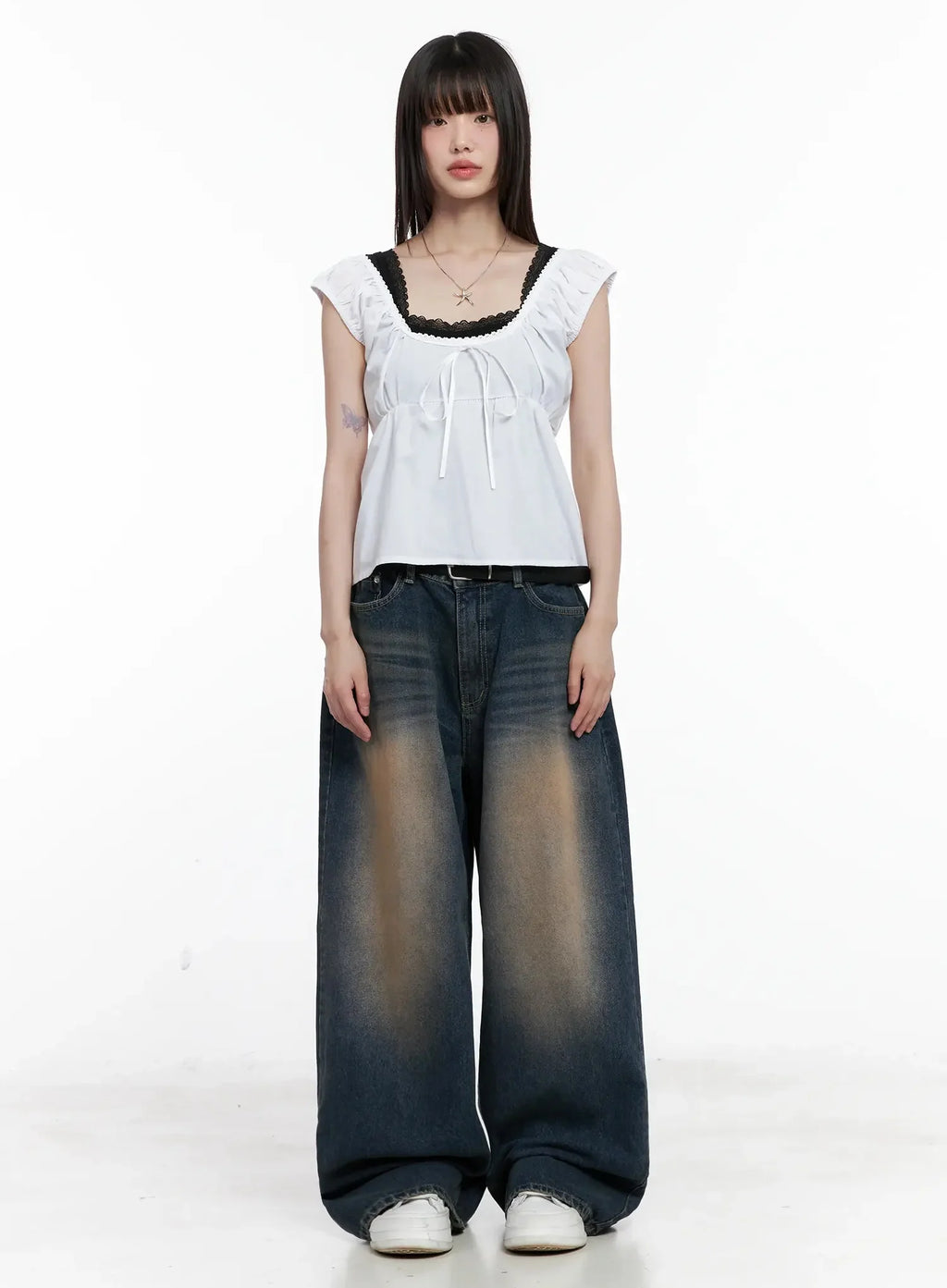 Lace Detail Blouse IL531