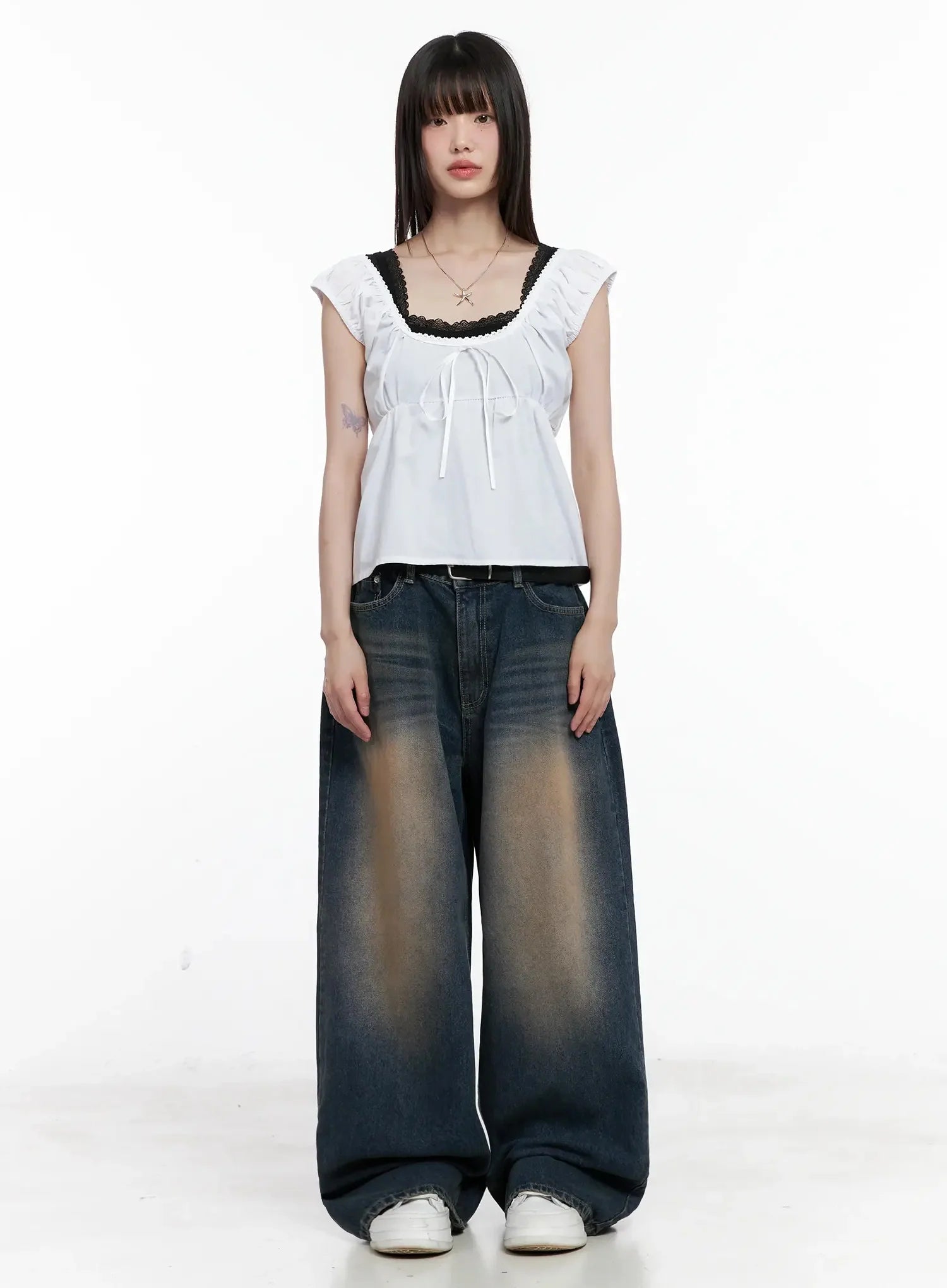 Lace Detail Blouse IL531