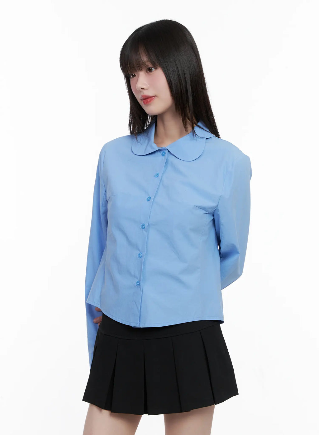 Classic Round Button-Up Shirt CG518