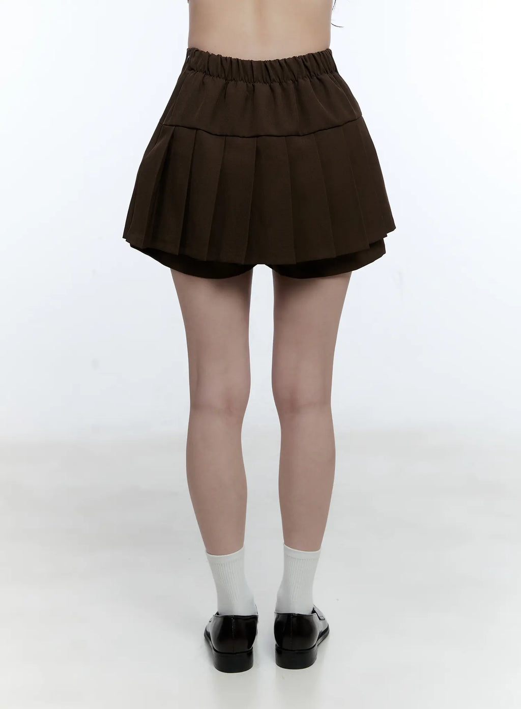 Pleated Adjustable Mini Skort CG514