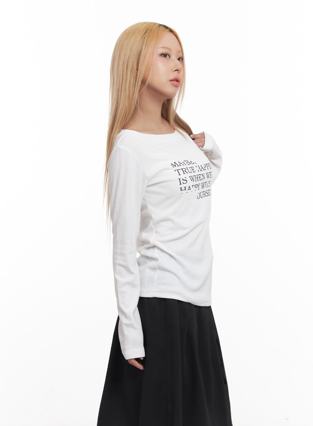 Graphic Comfort Long-Sleeve Top CM506