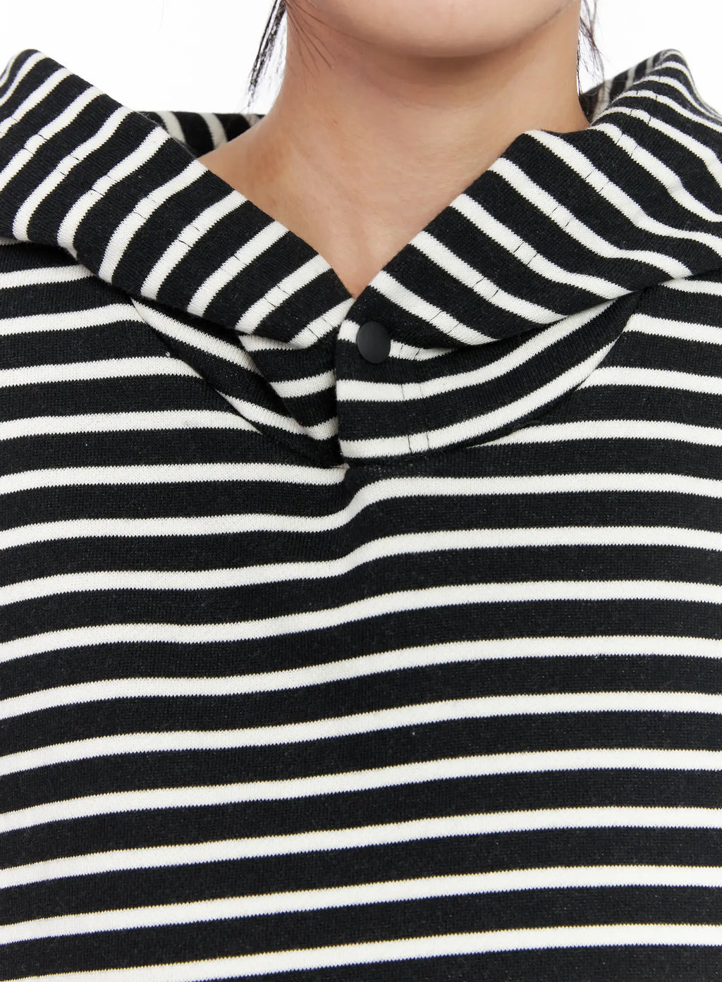 Oversized Striped Sleeveless Hoodie CL525