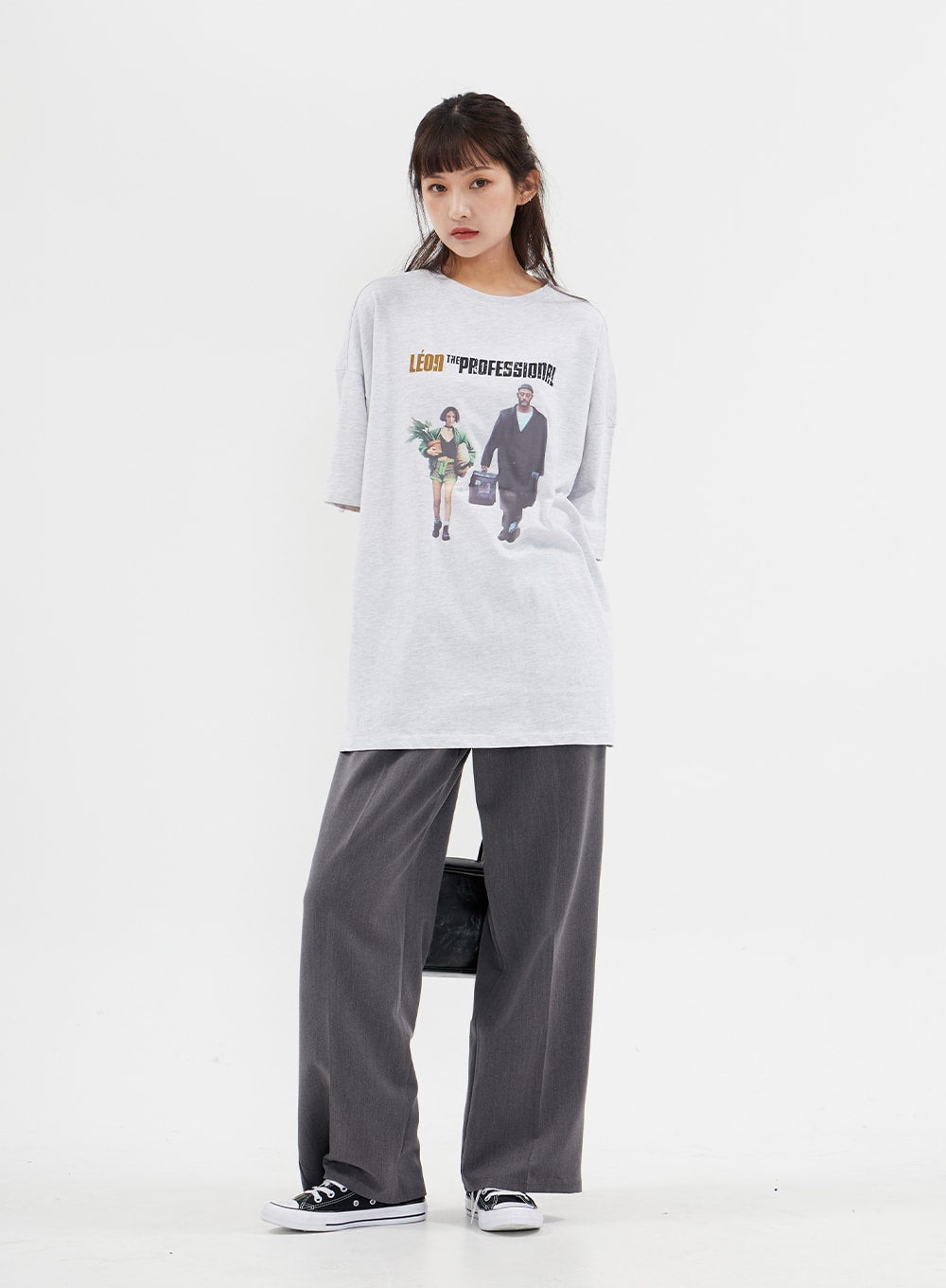 Relaxed Fit Short Sleeve T Shirt with Graphic Print C7102