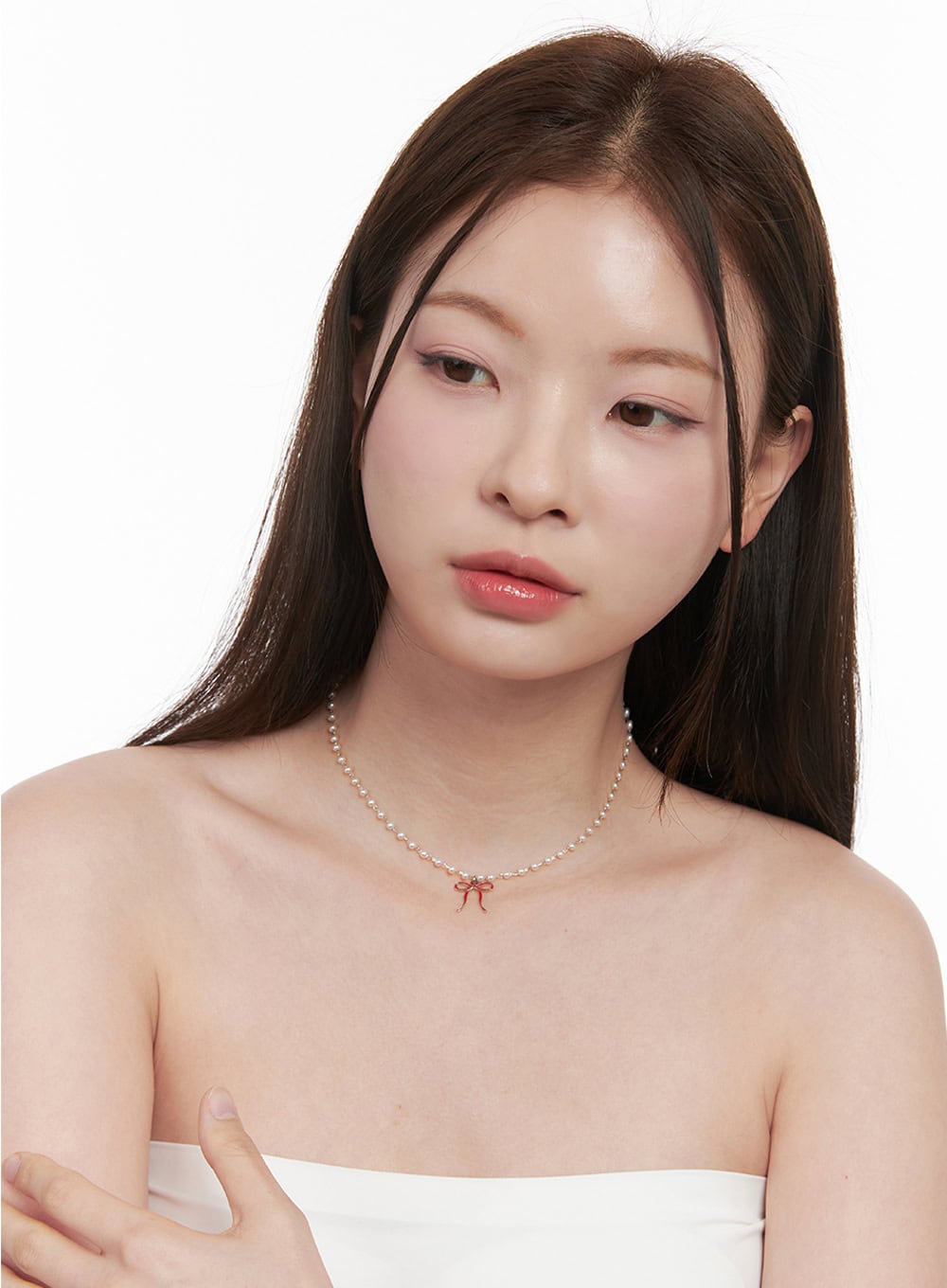 Solace Ribbon Bijou Necklace IF527