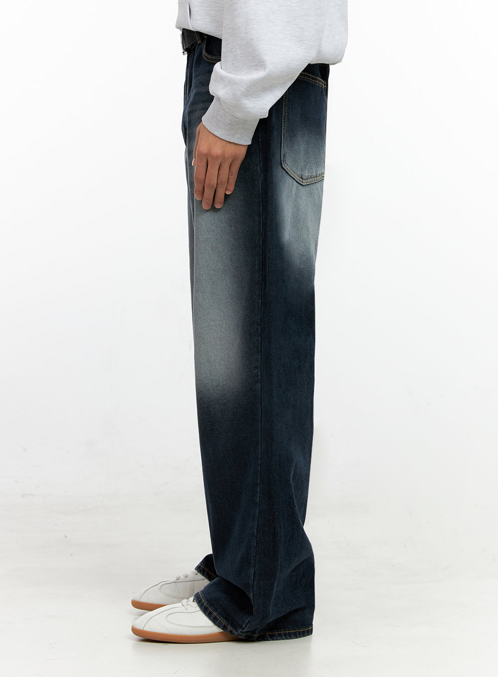 Men's Washed Denim Jeans IN411