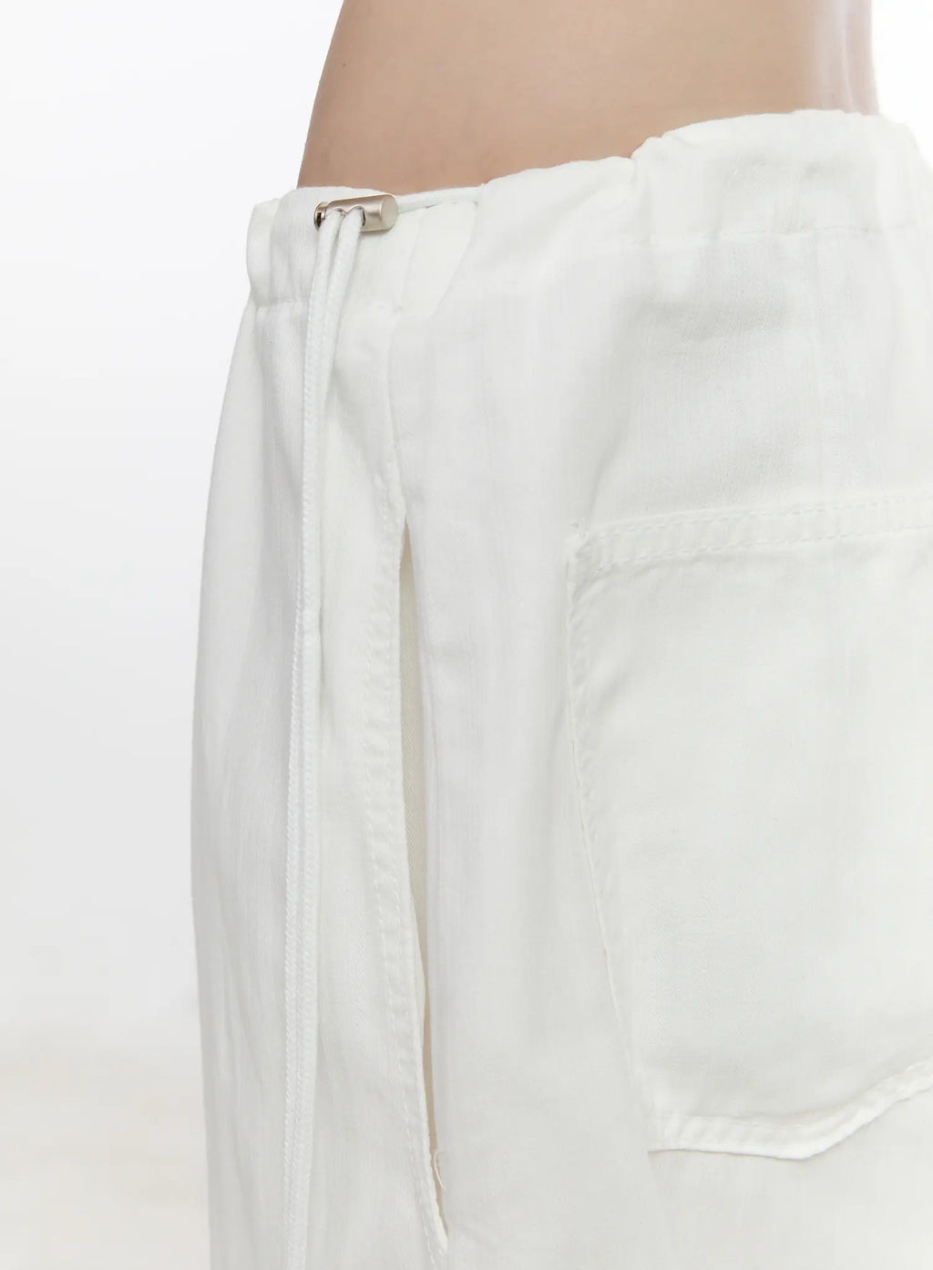 Side-Cinch Wide-Leg Cargo Pants CL507