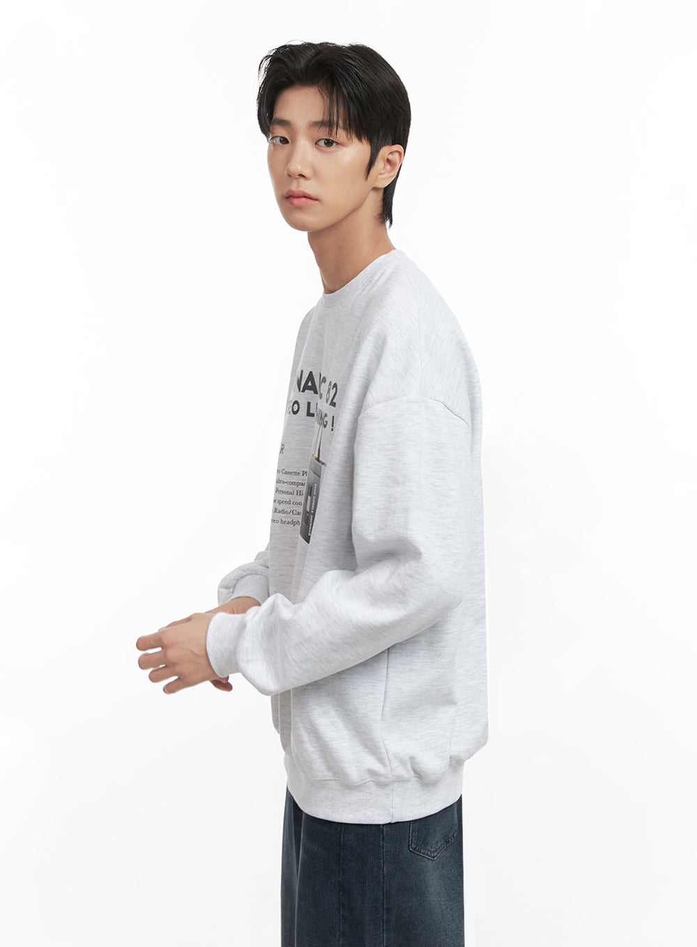 Men's Graphic Cotton Sweatshirt ID406