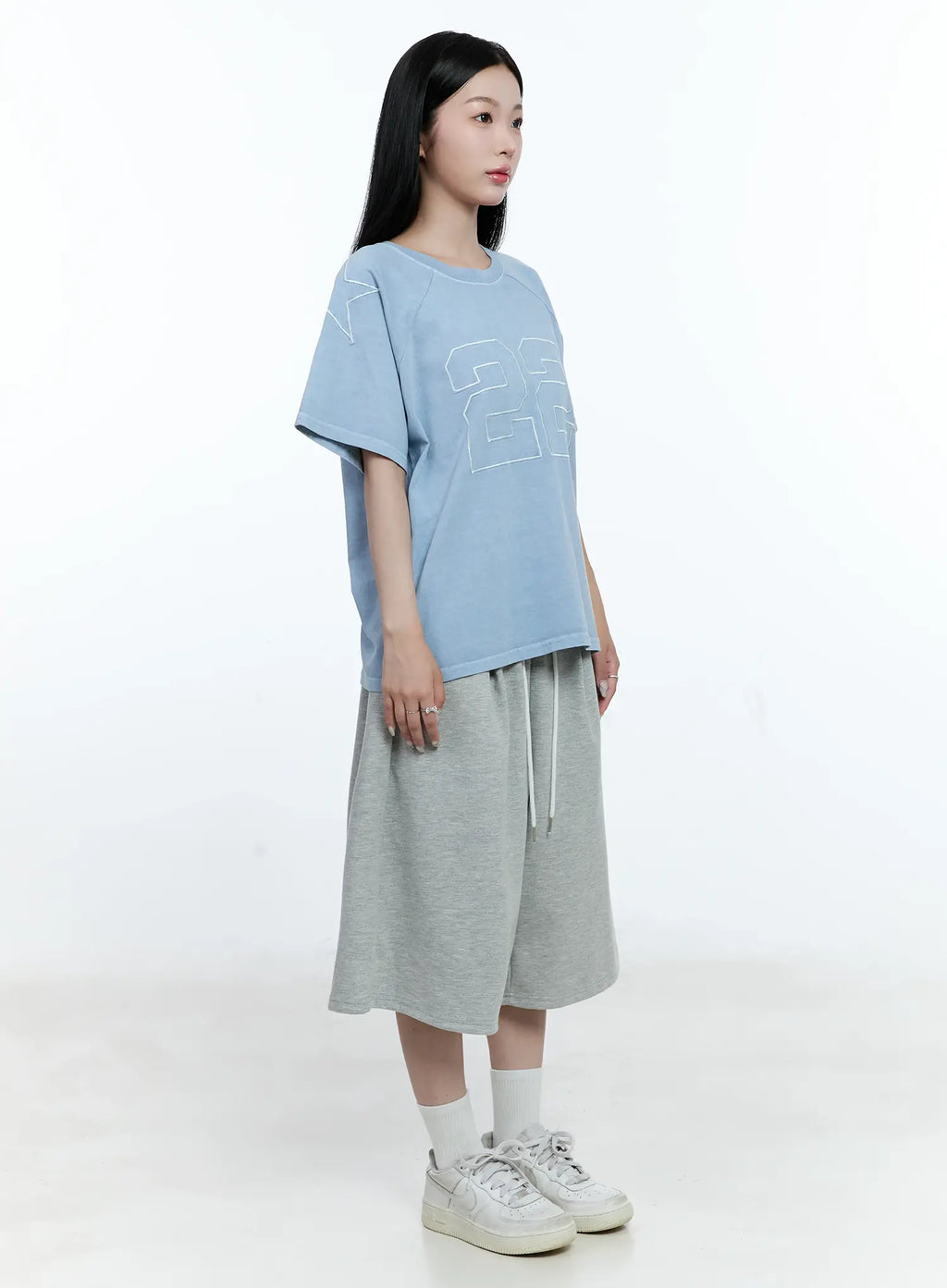 Casual Raglan Cropped Tee CG513