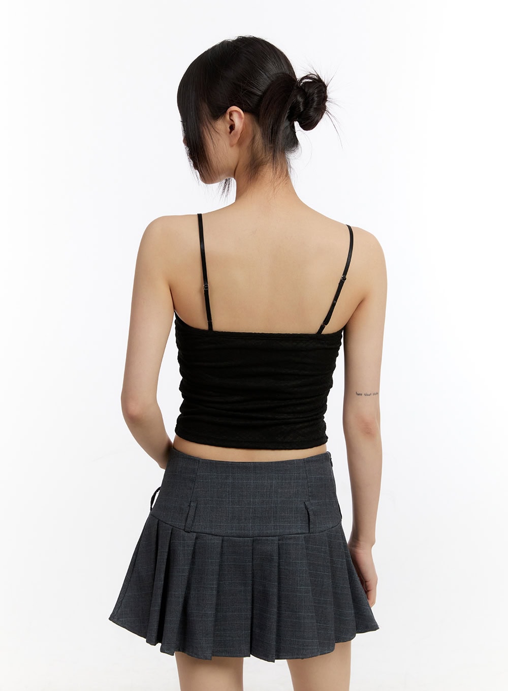 Sheer Floral Lace-Up Corset Cami Top CM513