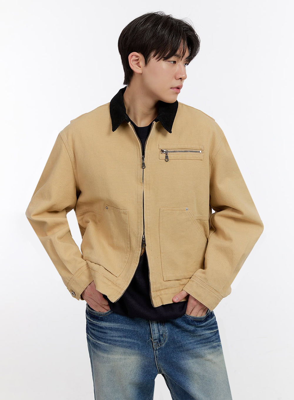 Men's Zip-Up Carpenter Jacket IM525