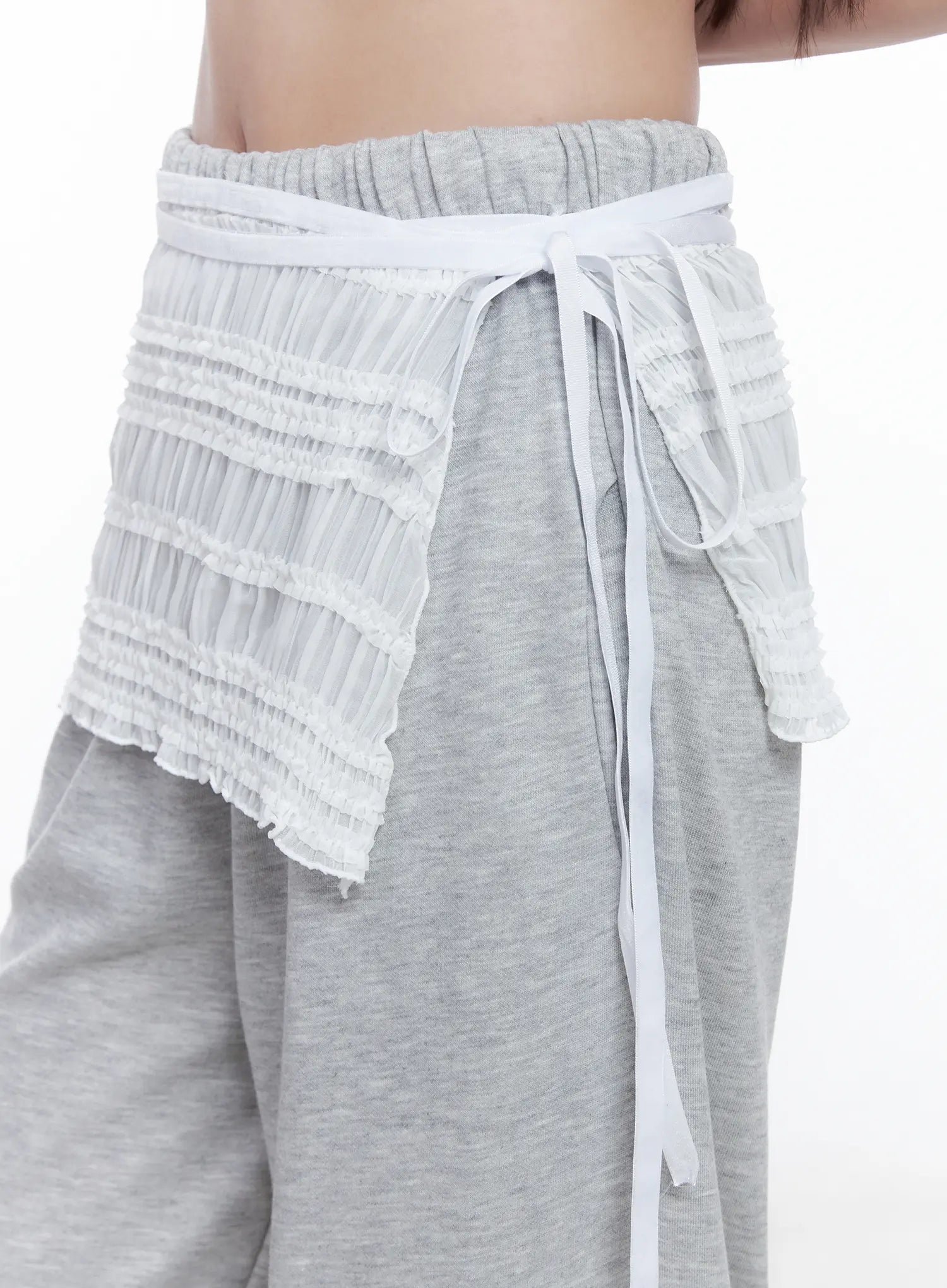 Lace Layered Wrap Mini Skirt CG529