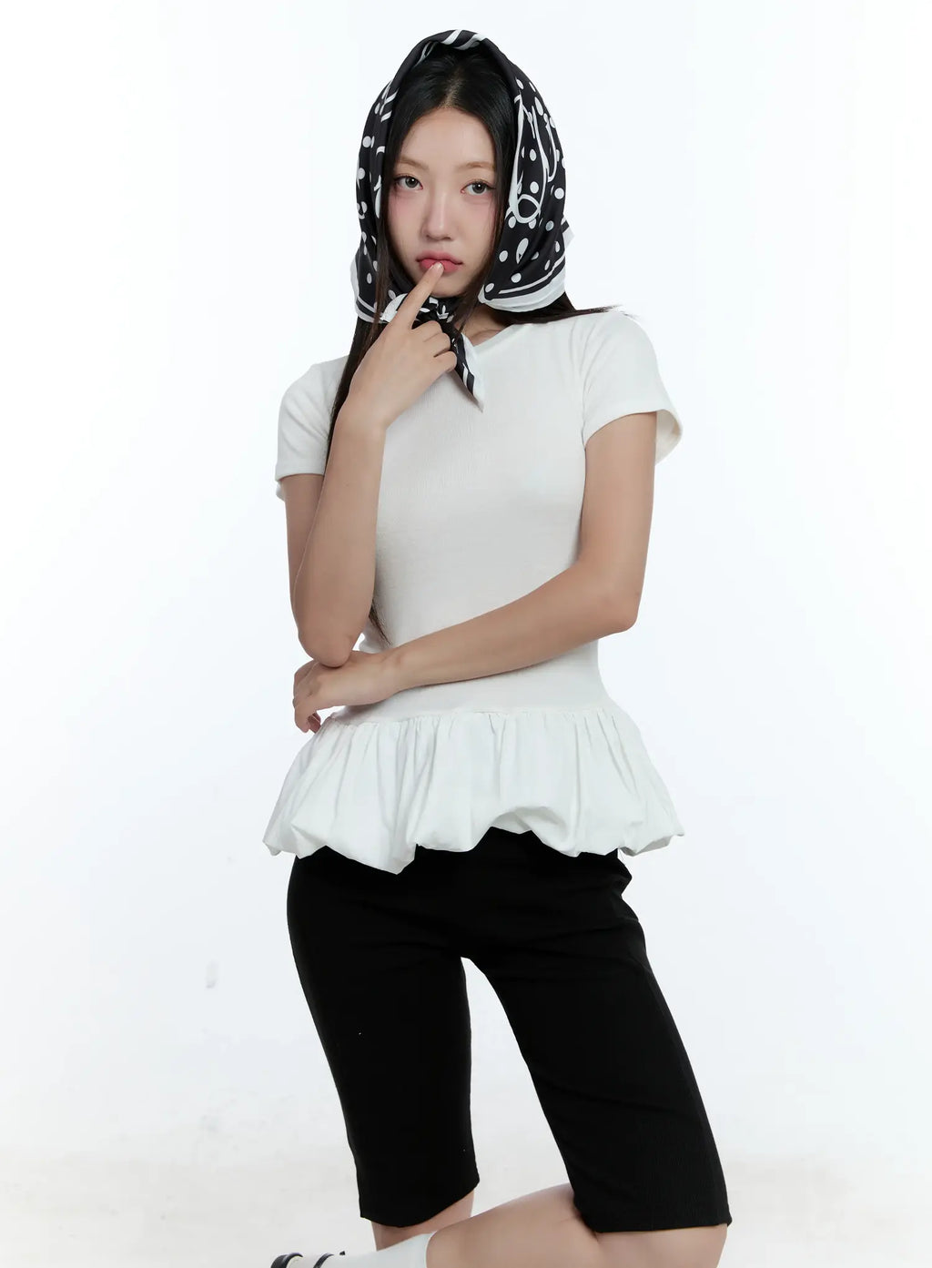 Polka Dot Graphic Scarf CU527