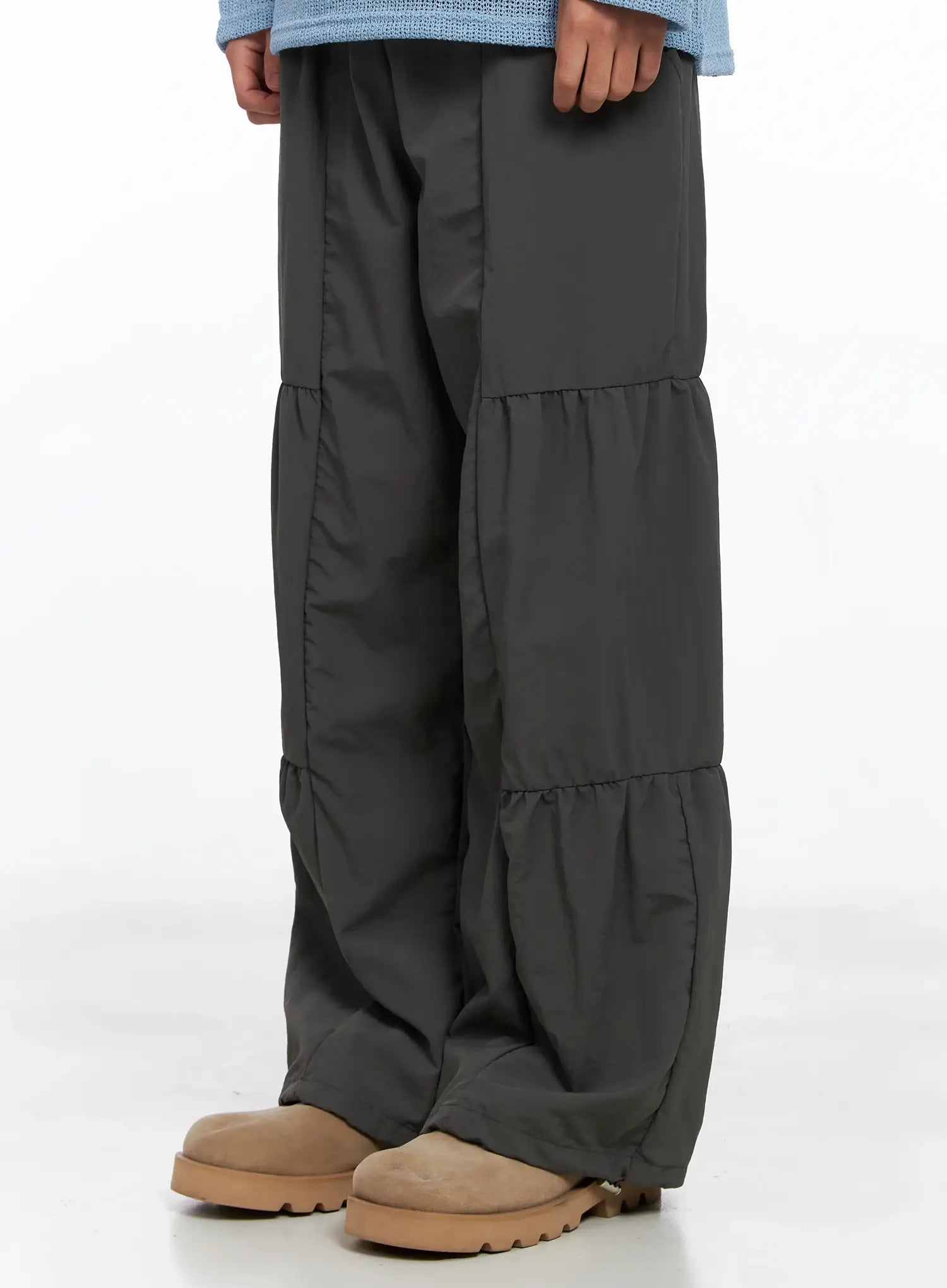 Men's Line Stitch Parachute Pants IS510