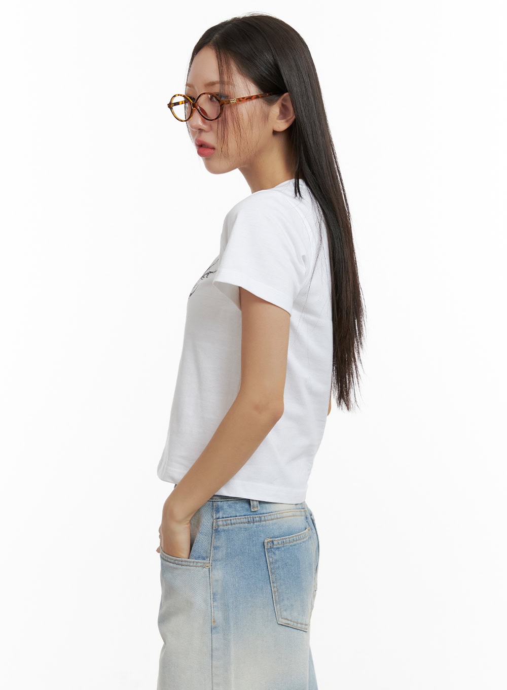 Graphic Crop Tee CU405