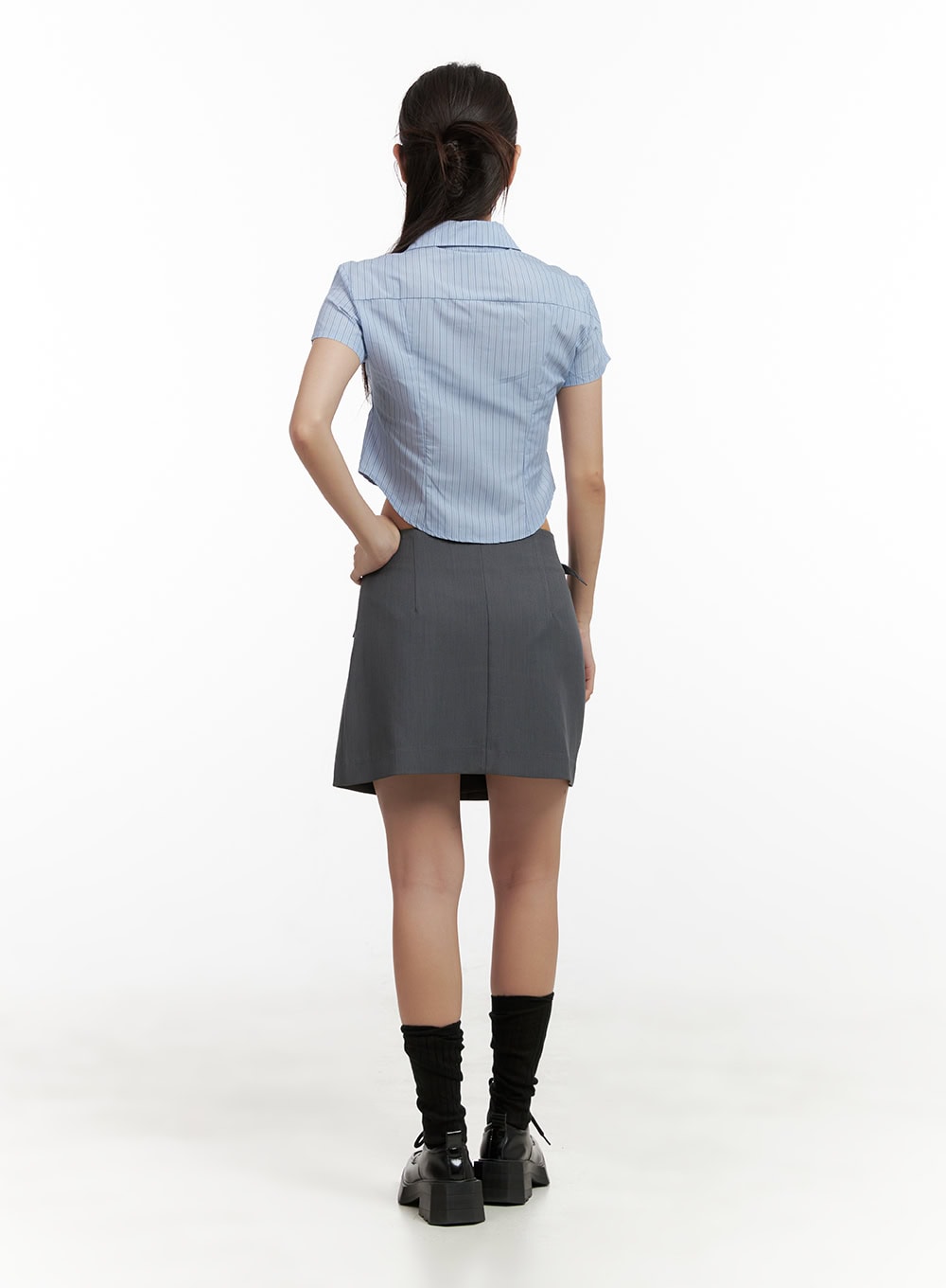 Wrap Pocket Mini Skirt CL431
