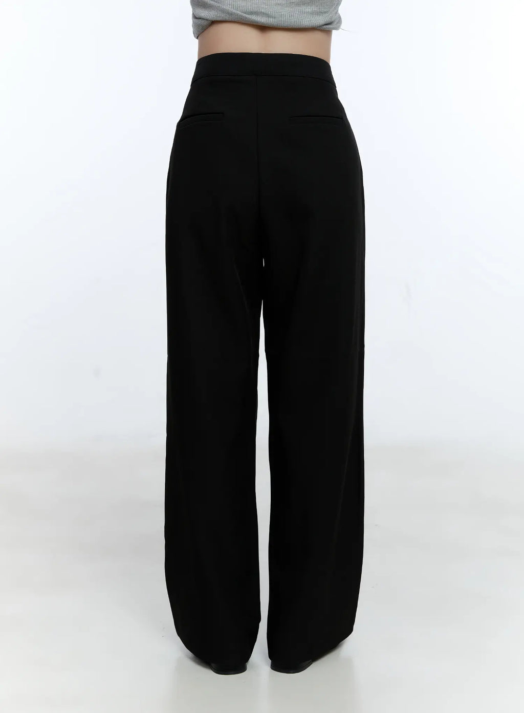 Classic Pintuck Wide-Leg Slacks CG514
