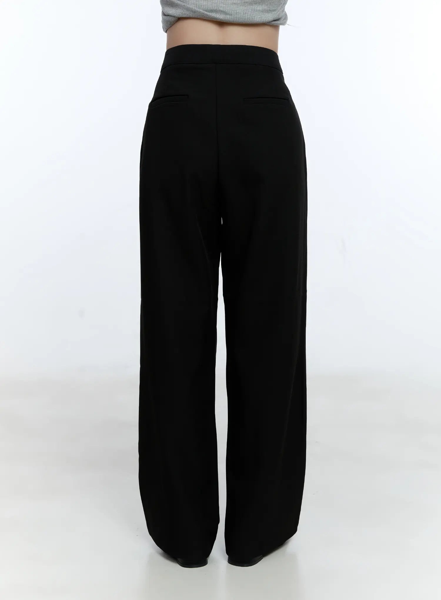 Classic Pintuck Wide-Leg Slacks CG514