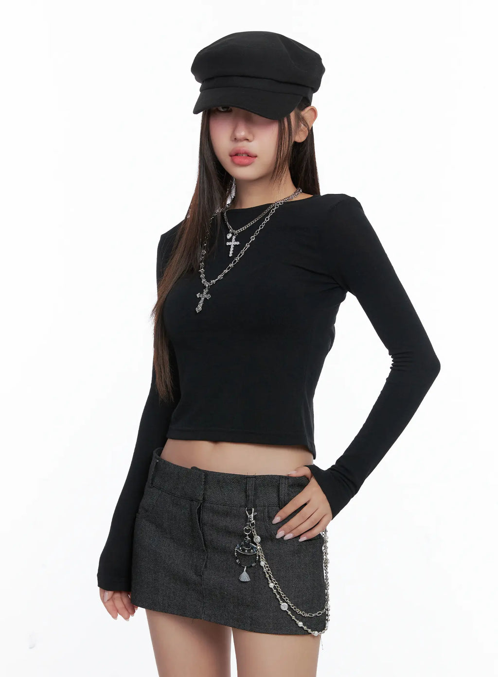 Chic Strappy Open Back Tee CS503