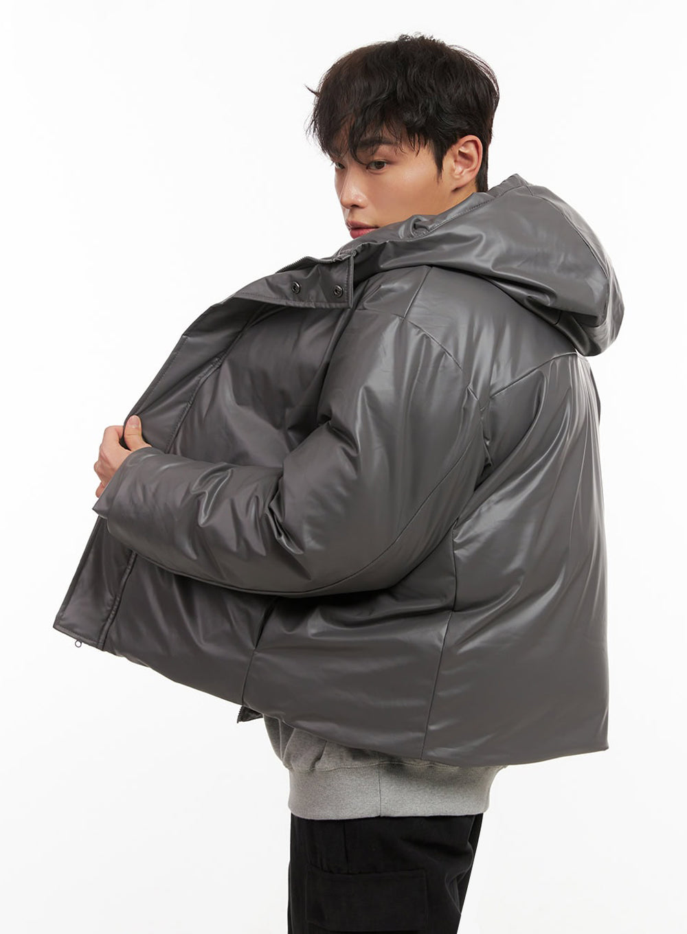 Men's Chic Hooded Puffer Jacket ID427