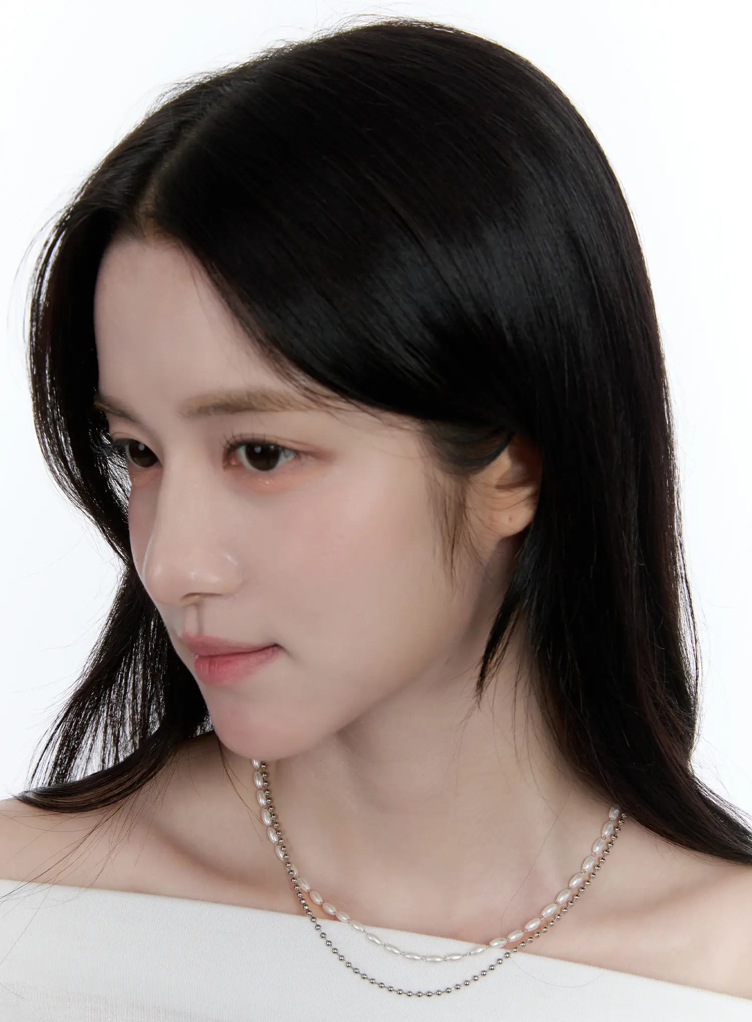 Tiny Beaded Layered Necklace CC0608