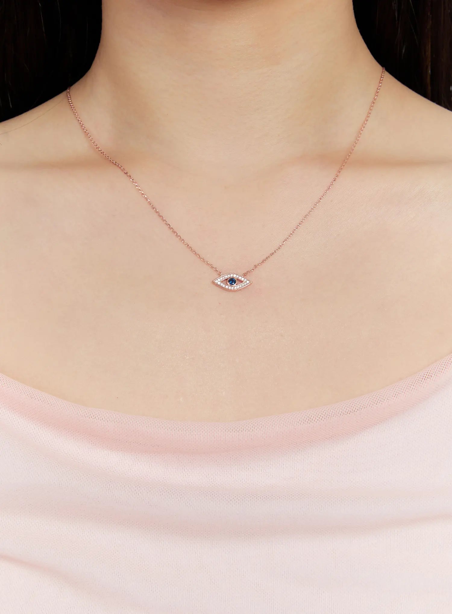 Sapphire Gaze Necklace IS517