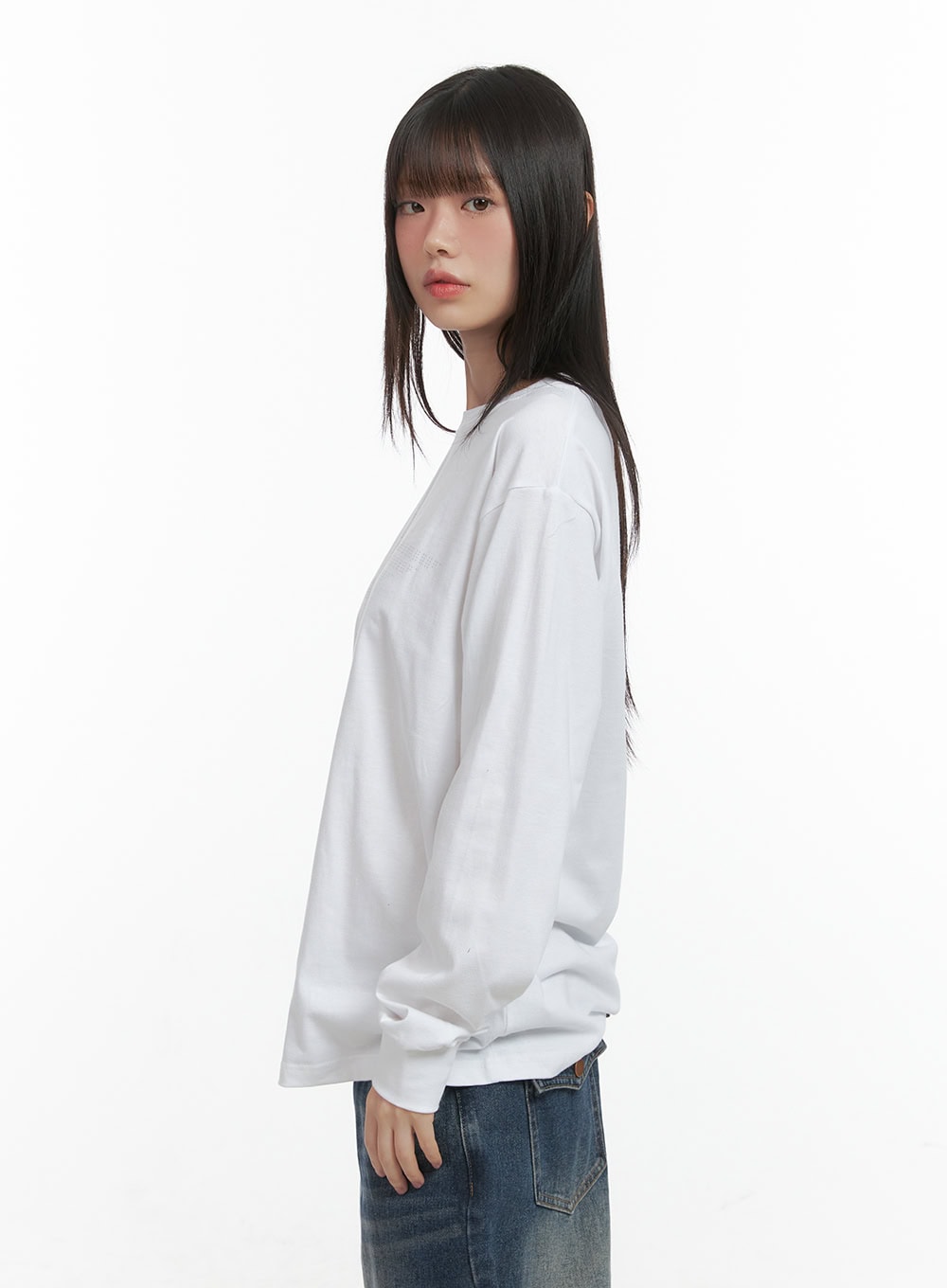 Basic Loose Fit Long Sleeve Tee CO410