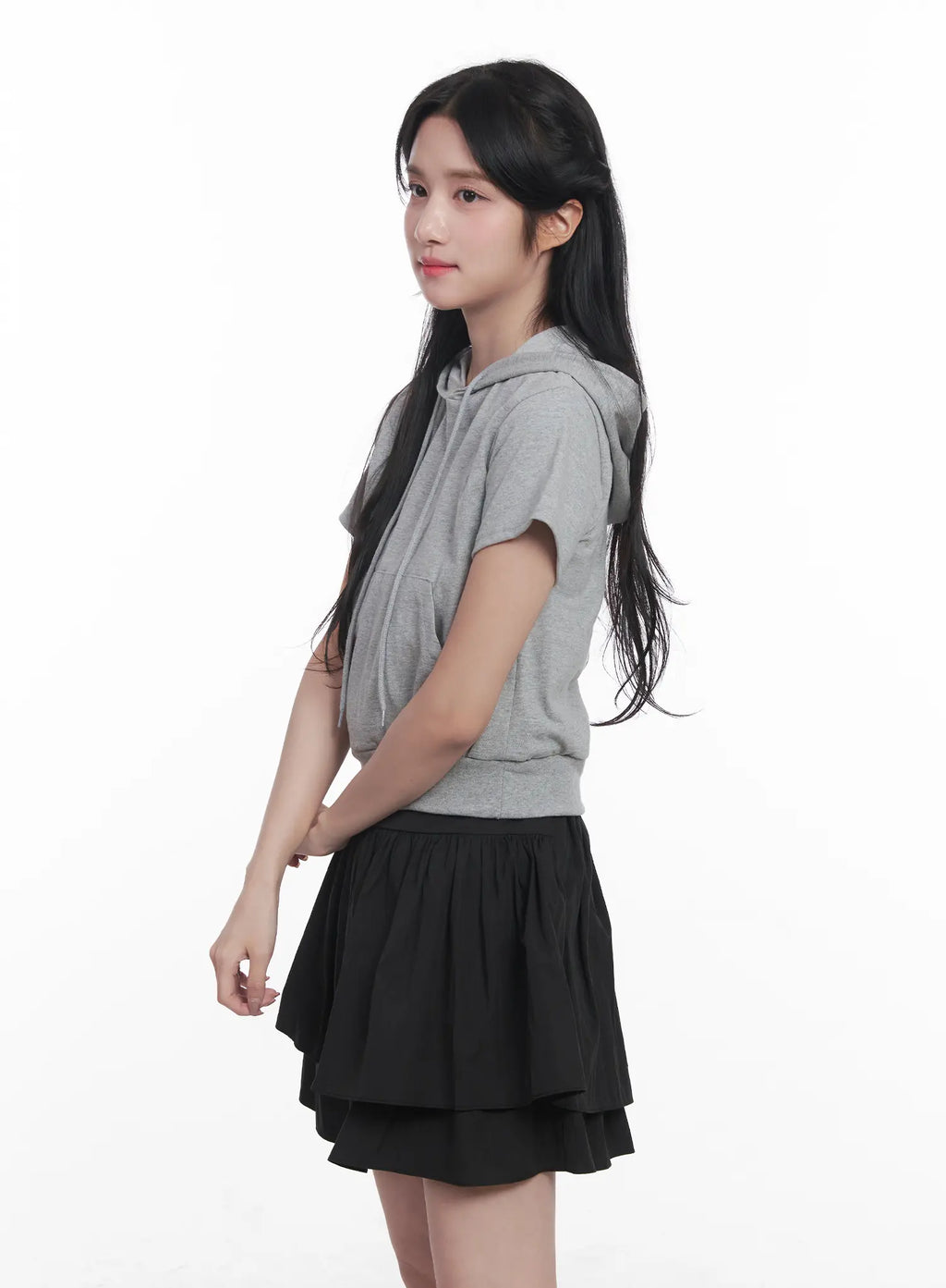 Slim-Fit Short-Sleeve Hoodie CU525