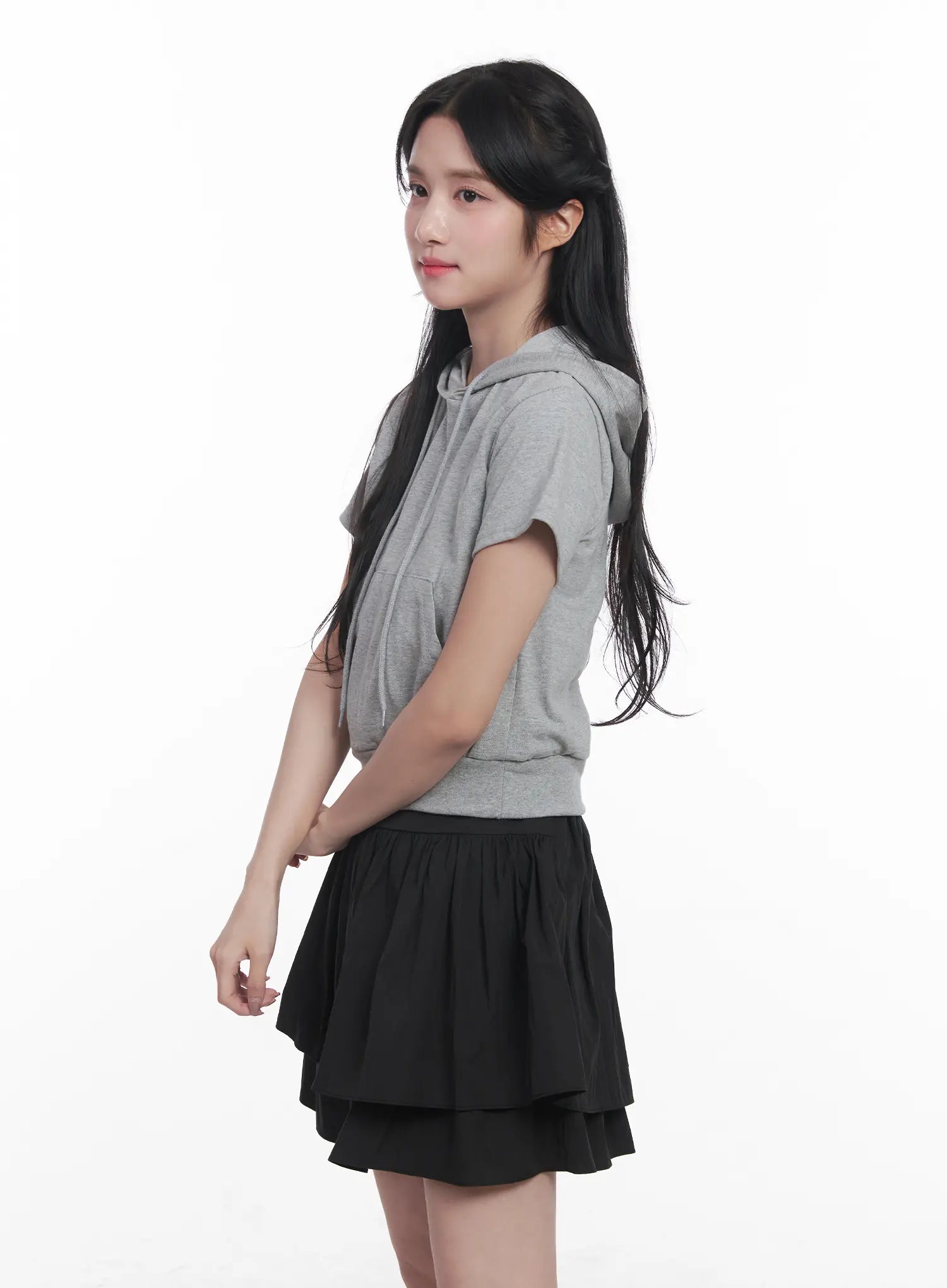 Slim-Fit Short-Sleeve Hoodie CU525