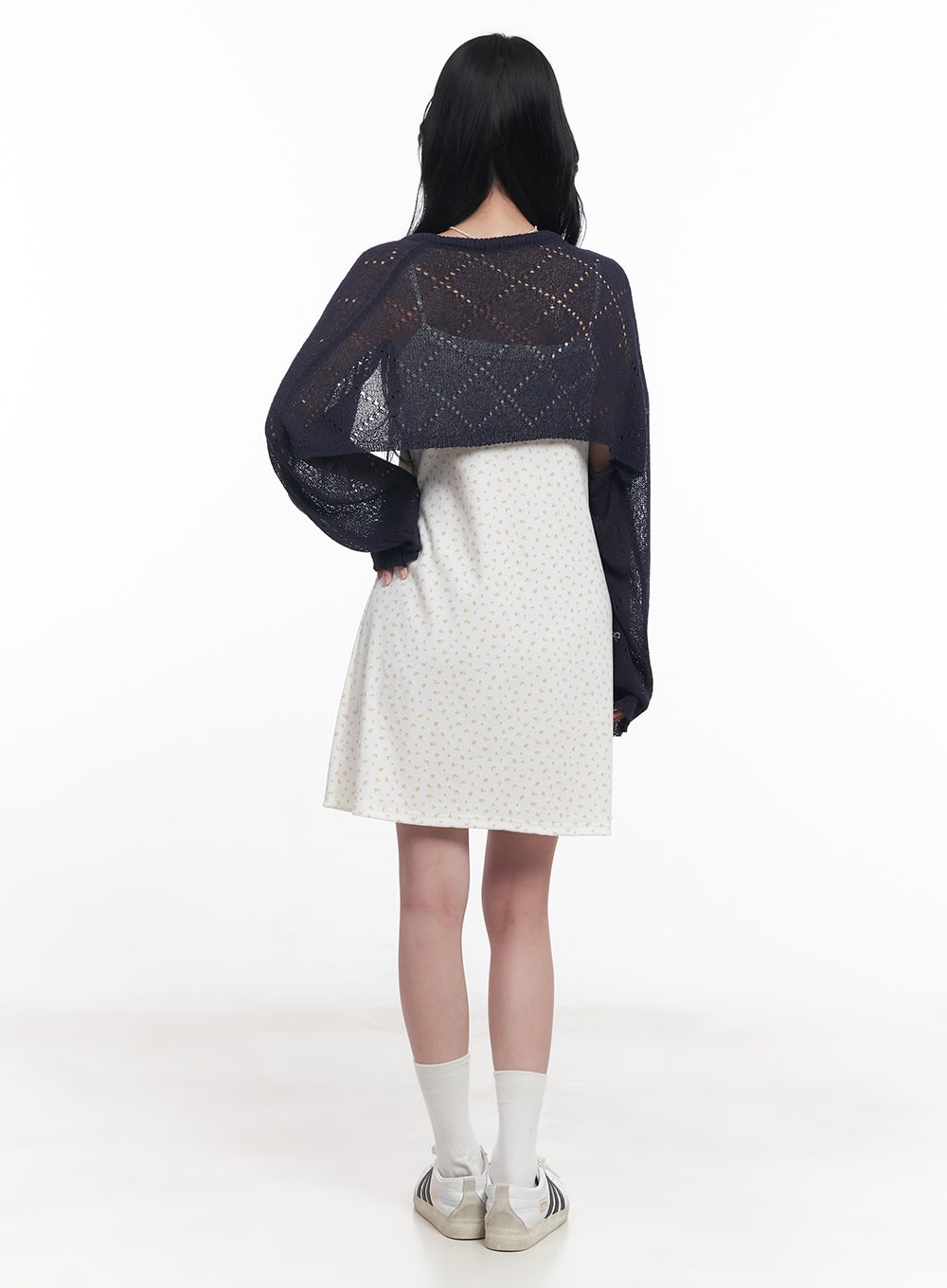 Ribbon Knit Bolero Cardigan CY523