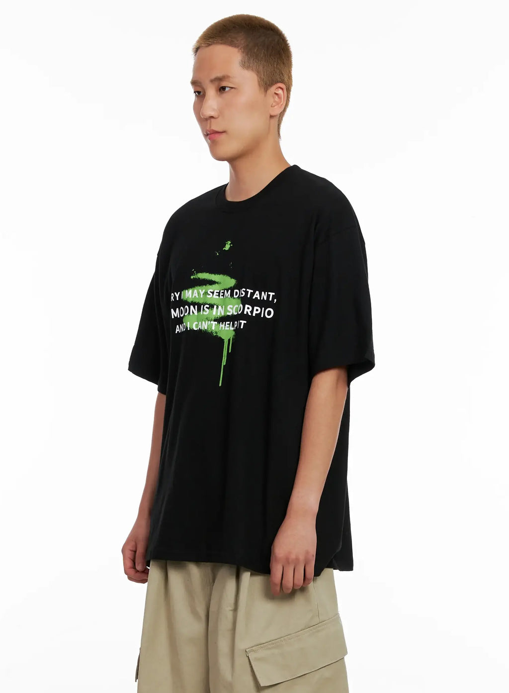 Men's Graphic Oversized Tee IL521