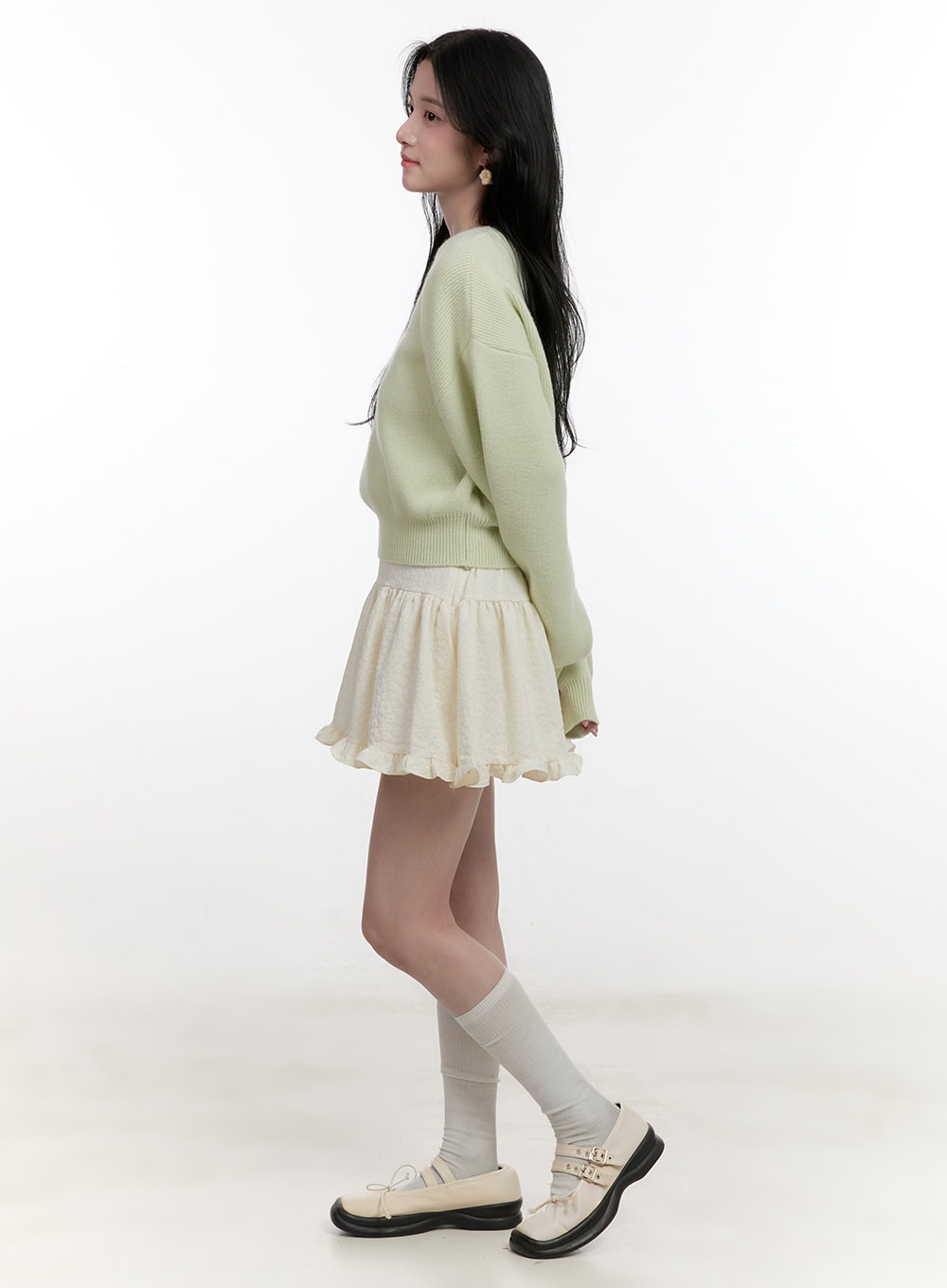 Cropped U-Neck Sweater CF527