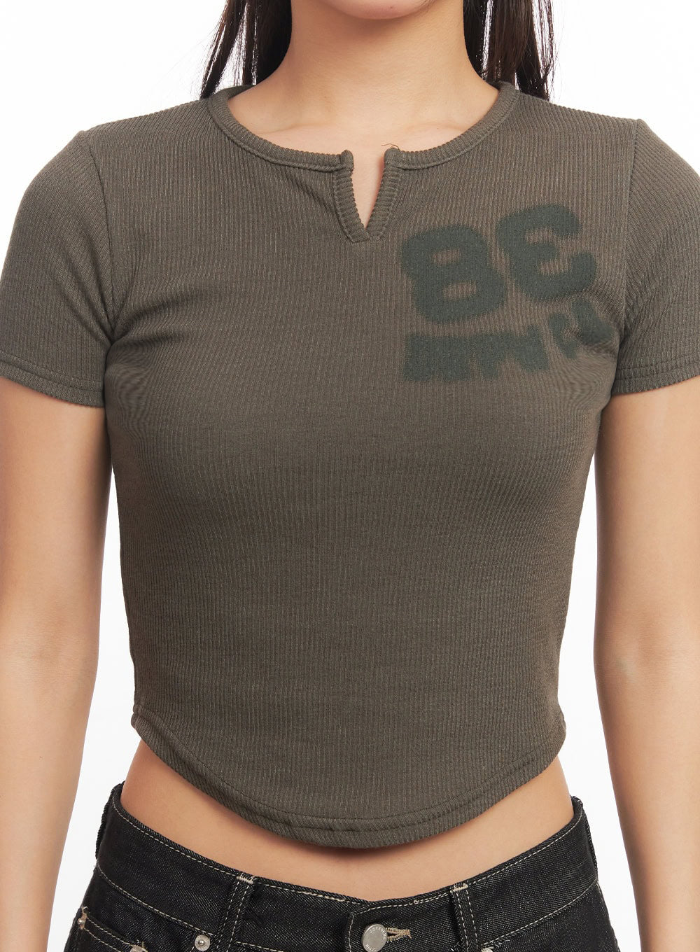 Tomboy Graphic Crop Top IA524