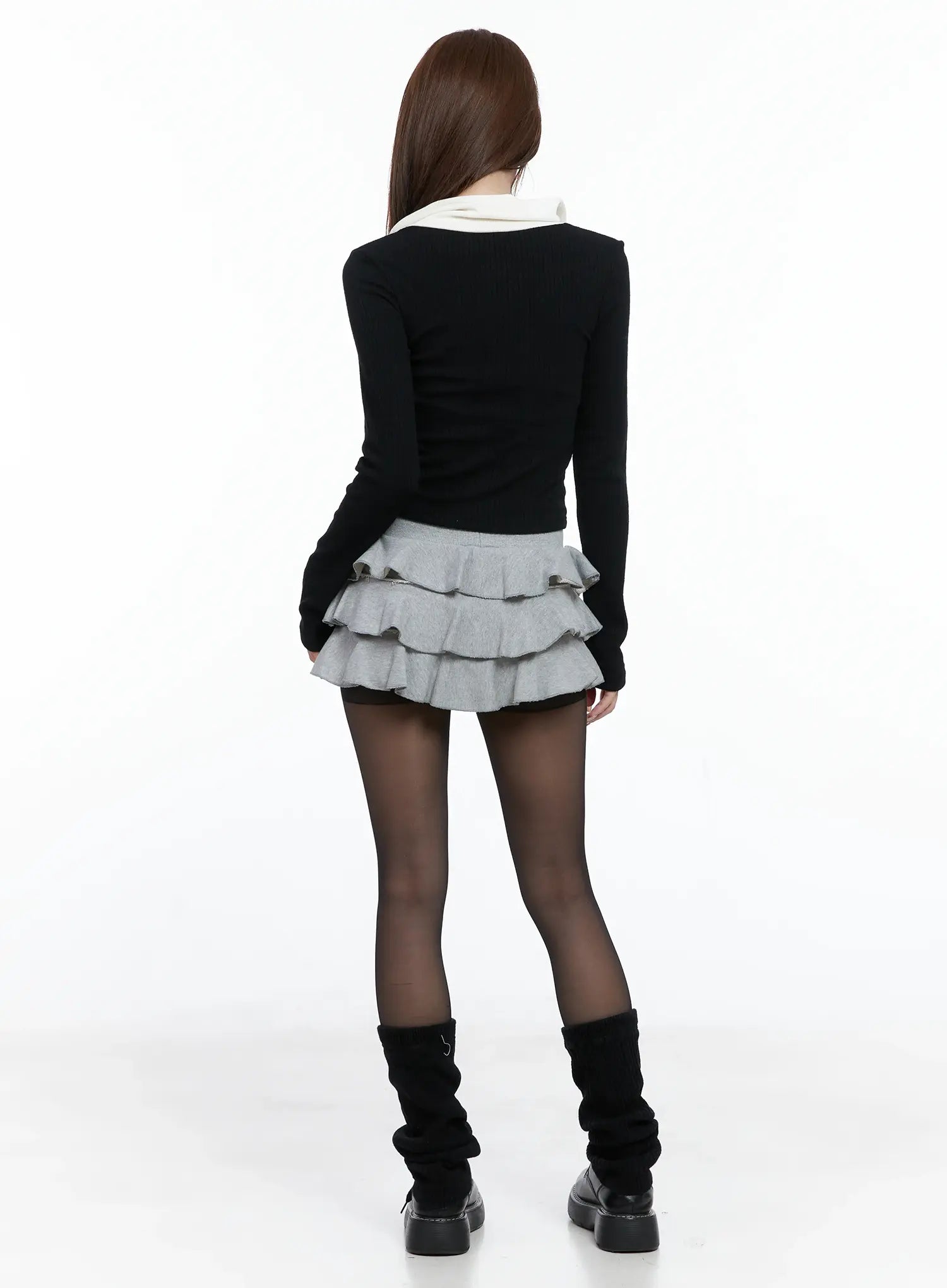Frill Layered Mini Skirt CS501