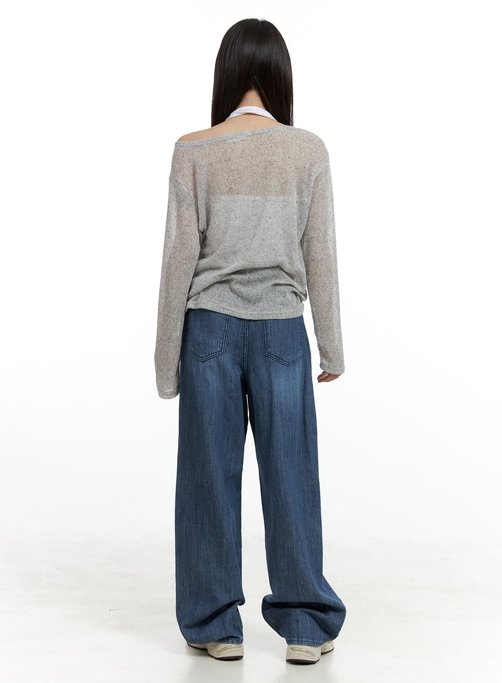 Low Rise Loose Fit Straight Jeans CL425