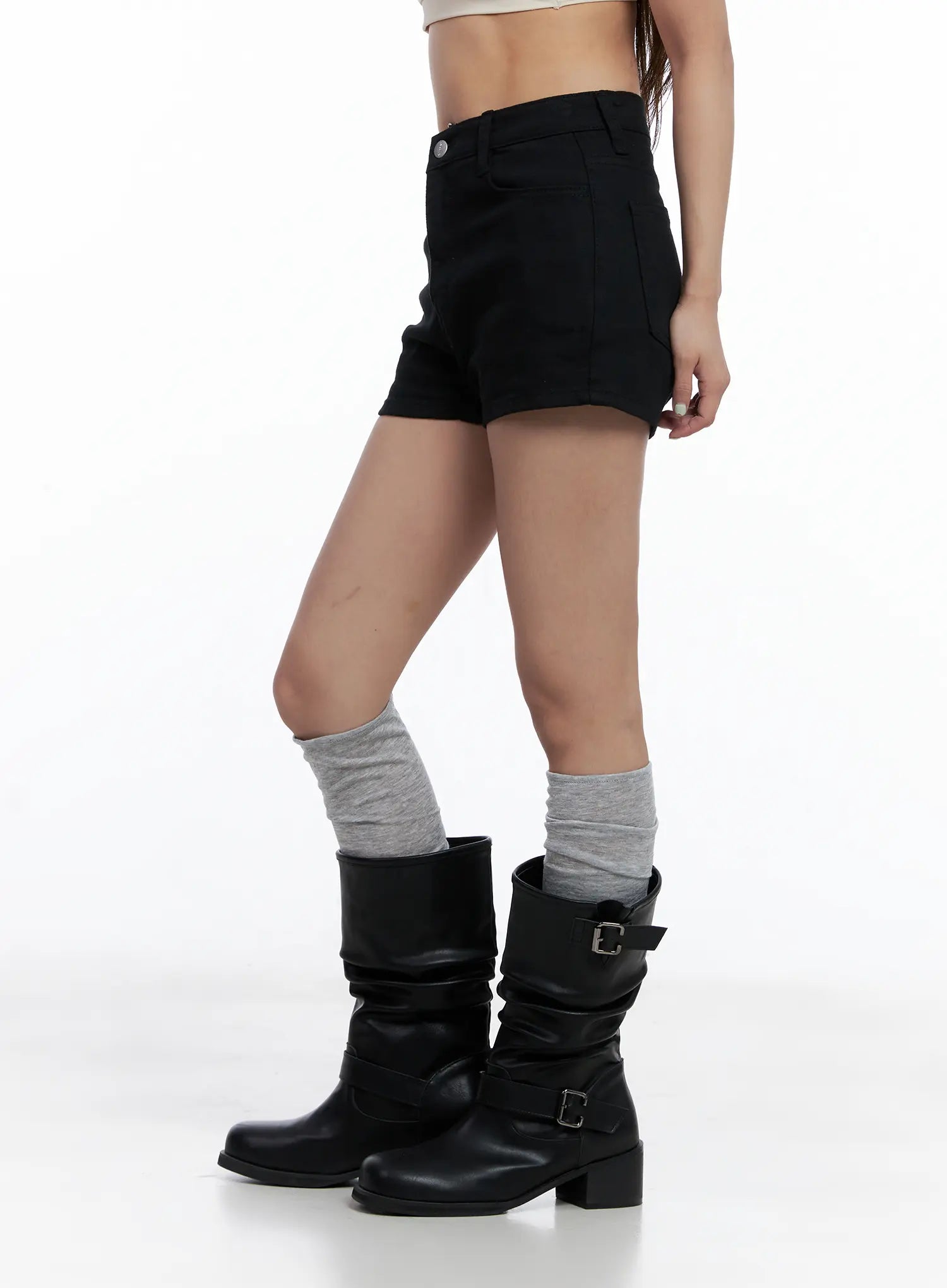 Cotton High-Waist Shorts CL510