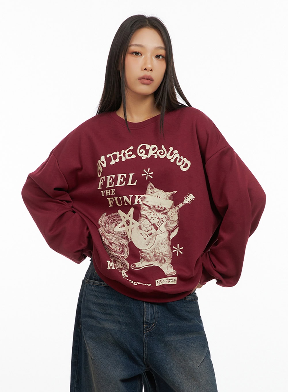 Graphic Cotton Sweatshirt IS427