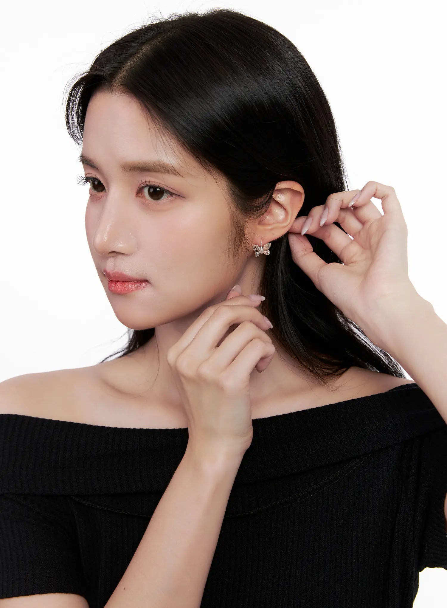 Butterfly Charm Earrings CL516